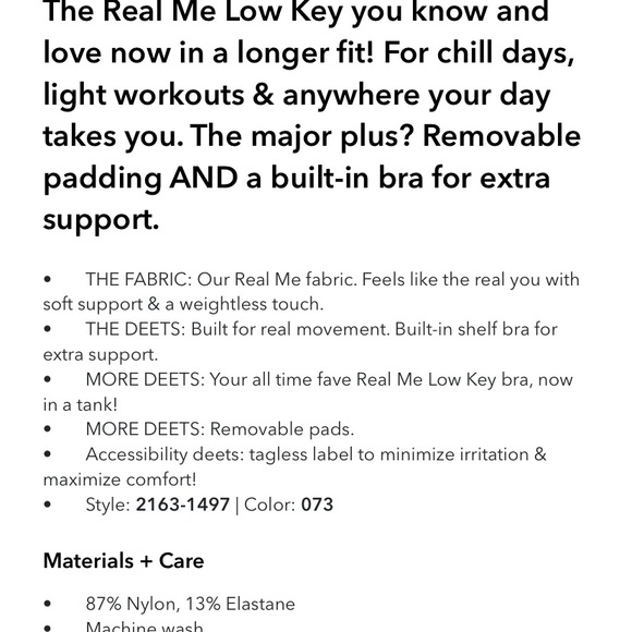 Offline by Aerie real me low key tank top - Picture 2 of 2